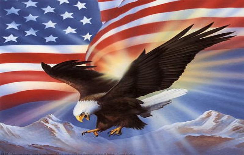 free clip art eagle and flag - photo #47